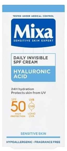 Mixa Hyaluronic Acid Daily Invisible SPF Kreminis Day Kreminis