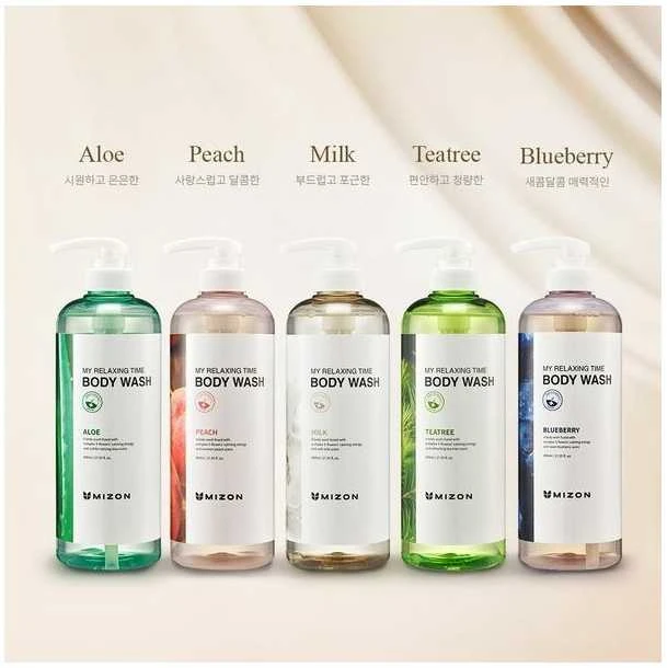 Mizon My Relaxing Time Kūno prausiklis Lovely Peach, 800 ml