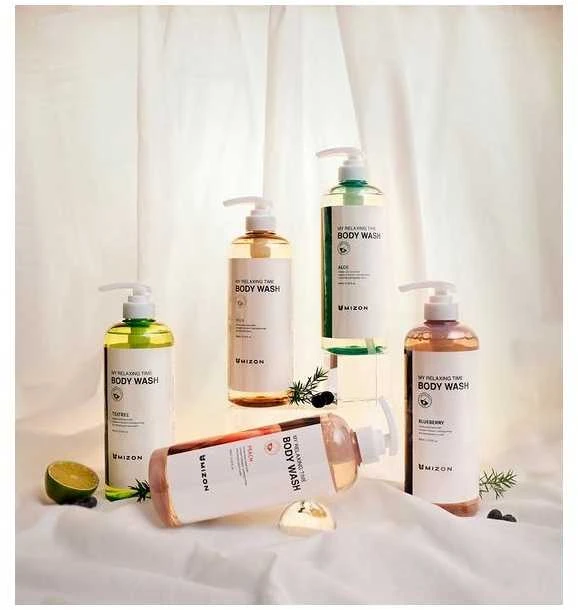 Mizon Dušo želė sudirgusiai ir problemiškai odai "Teatree My Relaxing Time" ("Kūno prausiklis") 800 ml