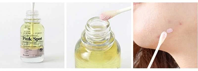 Naktinis serumas probleminei veido odai Mizon Goodbye Blemish Rožinė Spot Overnight, 19 ml