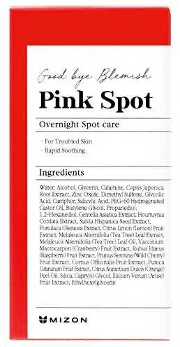 Naktinis serumas probleminei veido odai Mizon Goodbye Blemish Rožinė Spot Overnight, 19 ml