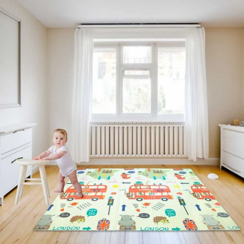Ikonka Mokomasis dvipusis sulankstomas putplasčio kilimėlis 200 x 180 cm x 0,8 cm
