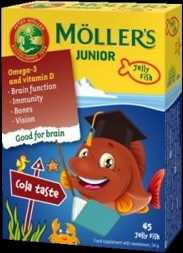 Möller’s Junior Omega-3 Kolos sk. kramtomos žuvelės N45
