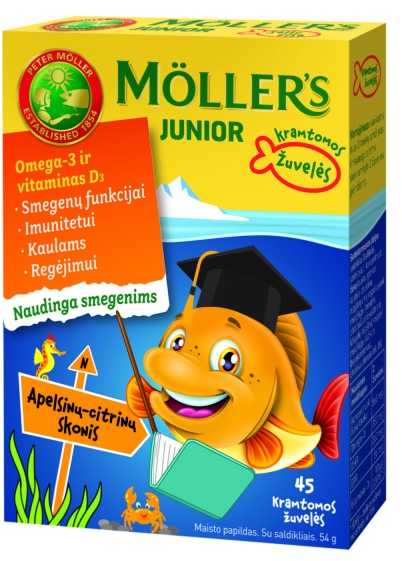 Möller’s Junior Omega-3 N45 Oranžinis - Lime