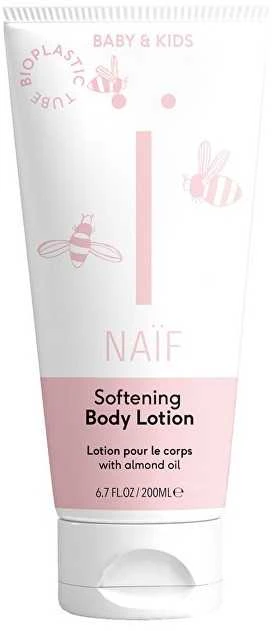 NAÏF minkštinamasis kūno losjonas vaikams ir kūdikiams Baby - Kids (Softening Losjonas kūnui) 200 ml