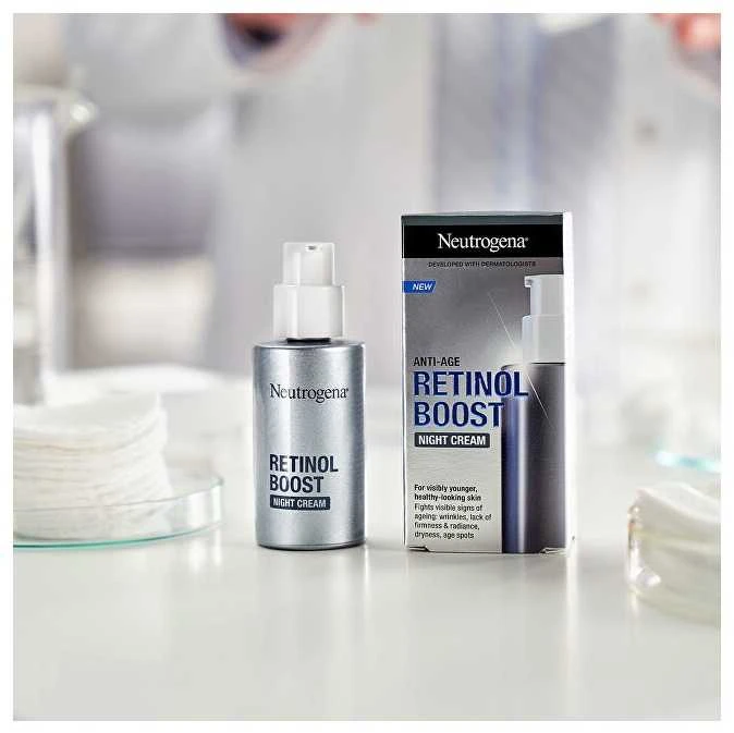 Neutrogena Retinol Boost Night Kreminis Night Skin Kreminis unisex, 50 ml