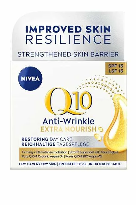Nivea Q10 Power Anti-Wrinkle Extra Nourish Day Kreminis moterims, 50 ml