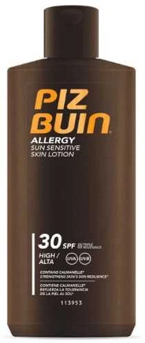 Antialerginis losjonas nuo saulės Piz Buin, SPF30, 200 ml