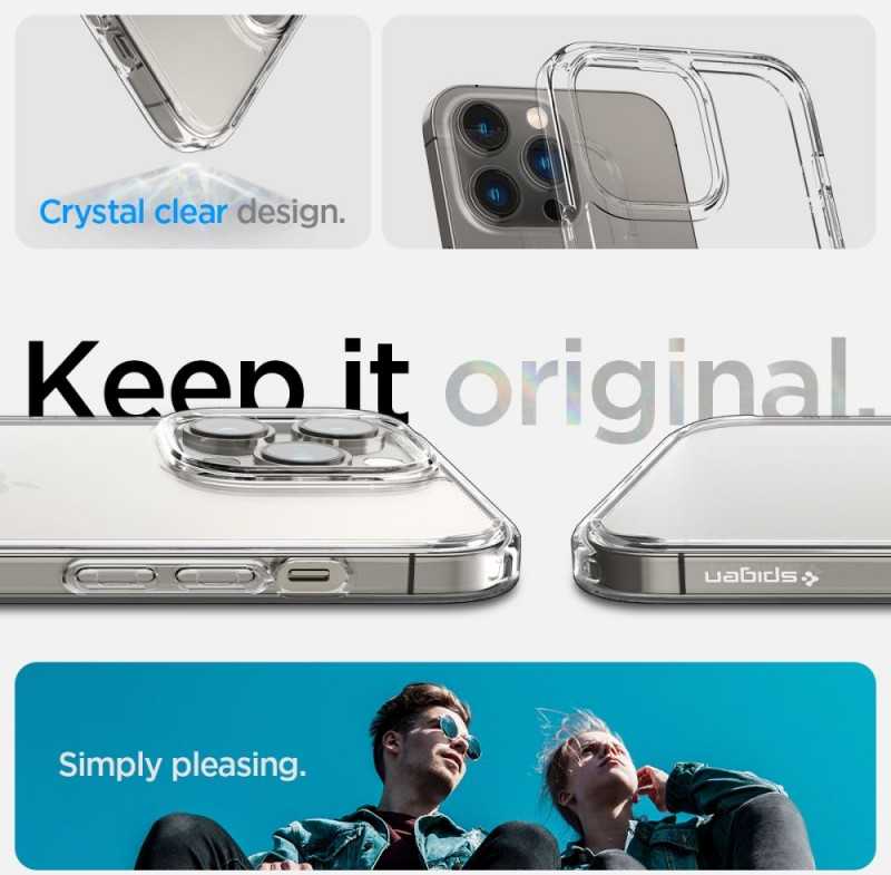 Spigen Ultra Hybrid dėklas skirtas Samsung Galaxy S23 Ultra, spalva - Crystal Clear