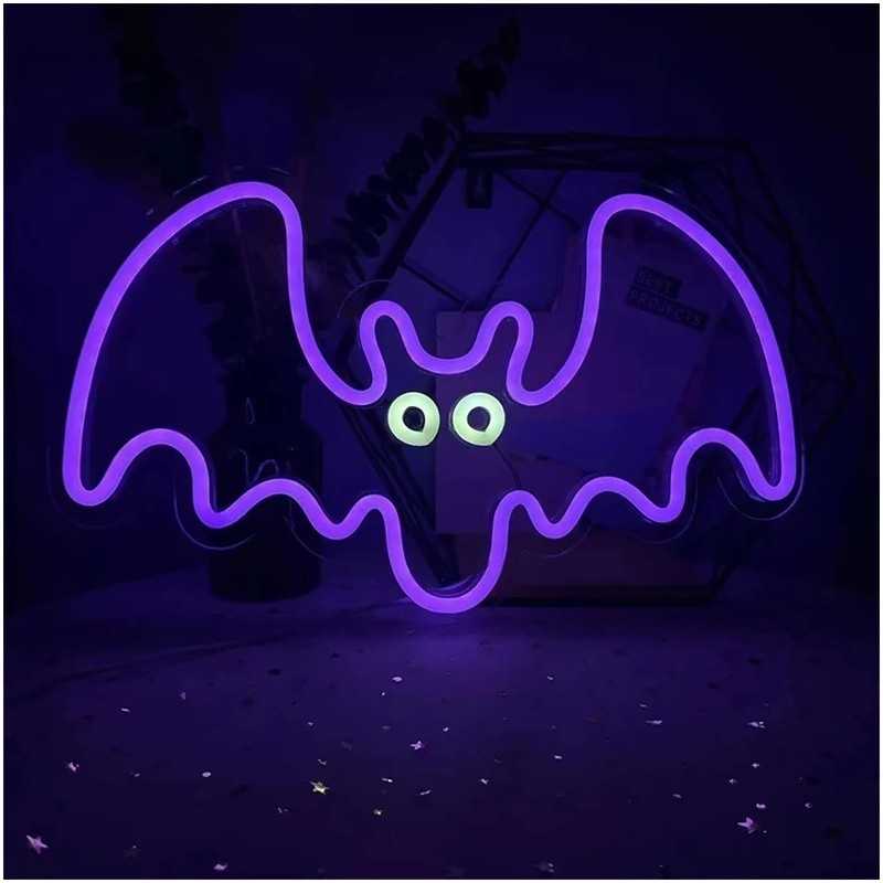 TelForceone Neoninis PLEXI LED FLYING BAT violetinės spalvos inis FPNE11"Forever" šviesiai