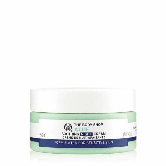 The Body Shop Raminantis naktinis kremas Aloe (Soothing Night Kreminis) 50 ml