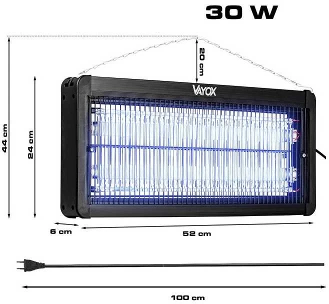 Vayox UV insekticidinė lempa uodams 30W