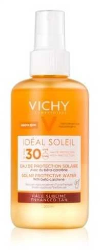 Vichy Ideal Soleil Solar Protective Water Enhanced Tan SPF30+ Apsauginis purškiklis su betakarotenu, 200 ml