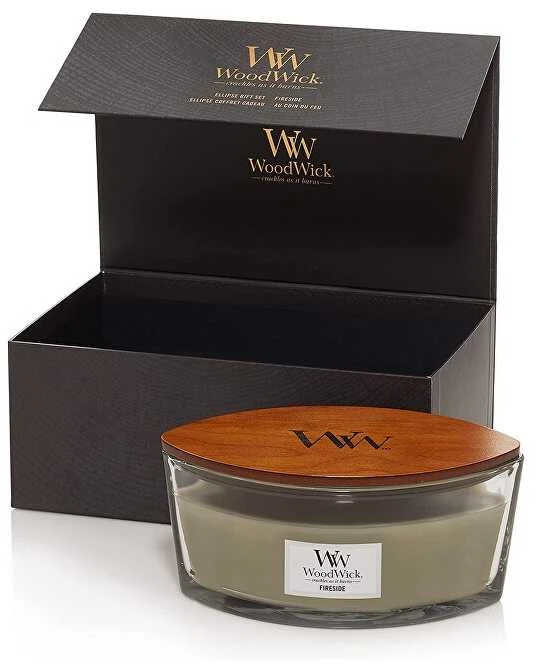 WoodWick Aromatinė žvakė (Fireside), 453,6 g