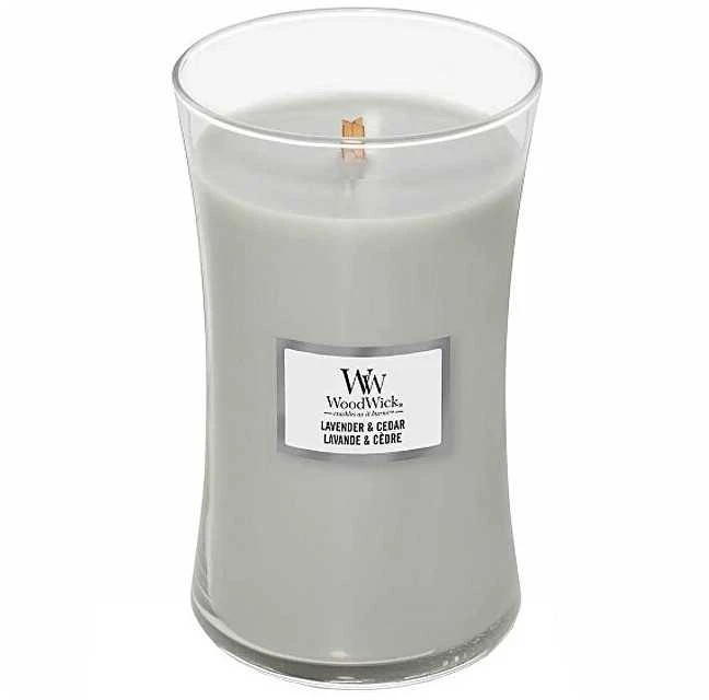 WoodWick Aromatinė žvakė (Lavender & Cedar), 609,5 g