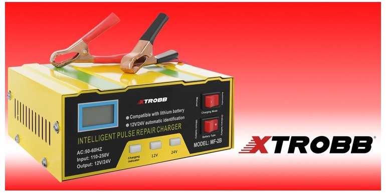 Akumuliatorius Iso Trade Xtrobb 12V/24V akumuliatoriaus įkroviklis