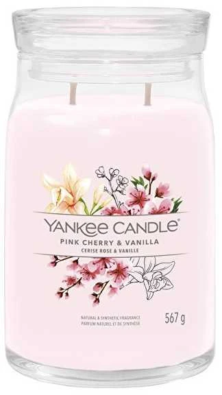 Yankee Candle Aromatinė žvakė "Signature large glass Rožinė Cherry - Vanilla" 567 g