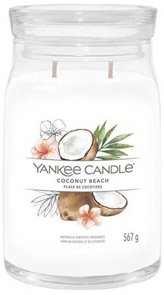Yankee Candle Aromatinė žvakė Signature glass large Coconut Beach 567 g