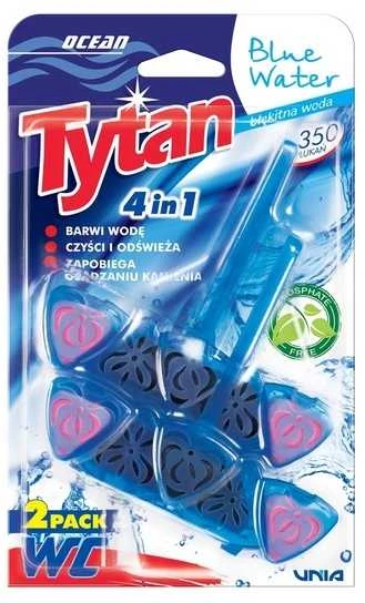 Unia Pakabinamas WC valiklis-gaiviklis Tytan Mėlyna Vanduo 4 in1, 2 x 40 g