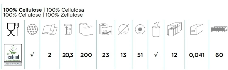 Centralcarta Classeur Extra MINI 60 popierinis rankšluostis, 2sl. (12rul.)
