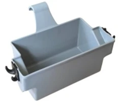 Chemo Plastic dviejų kibirų valytojos vežimėlis, 2x17L - su sieteliu