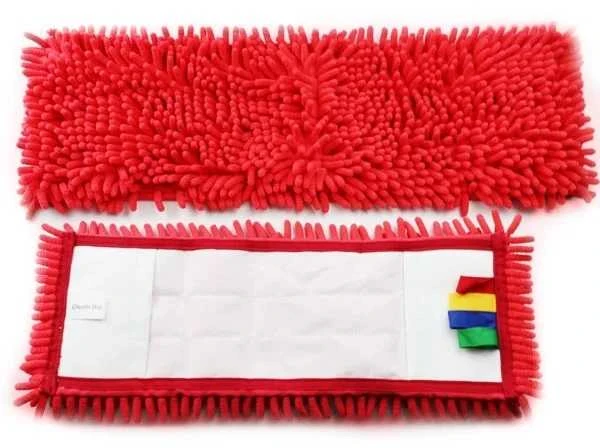 Chenille mikrofibrinė grindų šluostė, raudona (40cm/50cm) - 50cm
