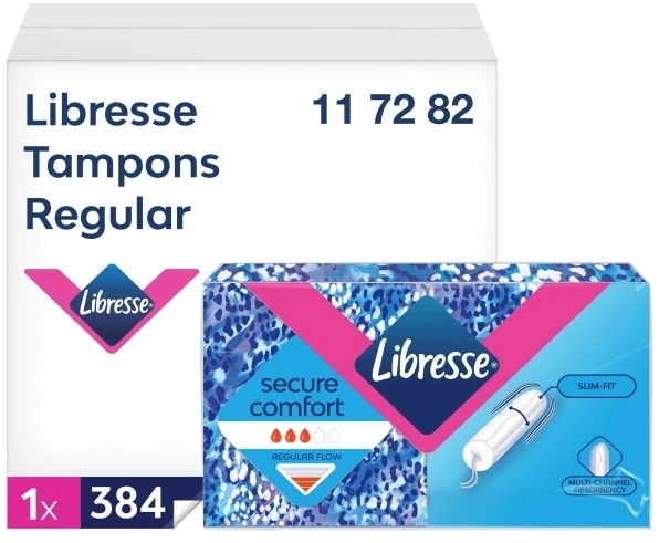 Libresse Discreet Normal tamponai Tork P3 sistemai, 384 vnt., 117282