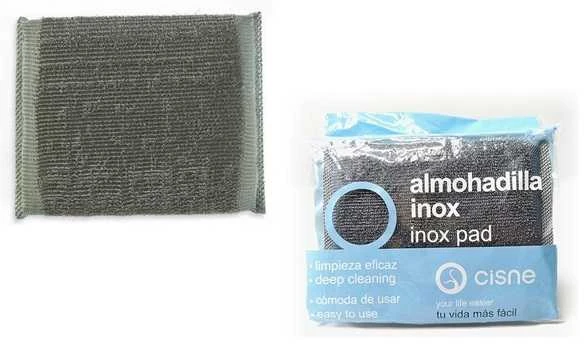 Mopatex Cisne Inox Pad šveitimo padukas su kempine, 10x12,5cm - 1vnt.