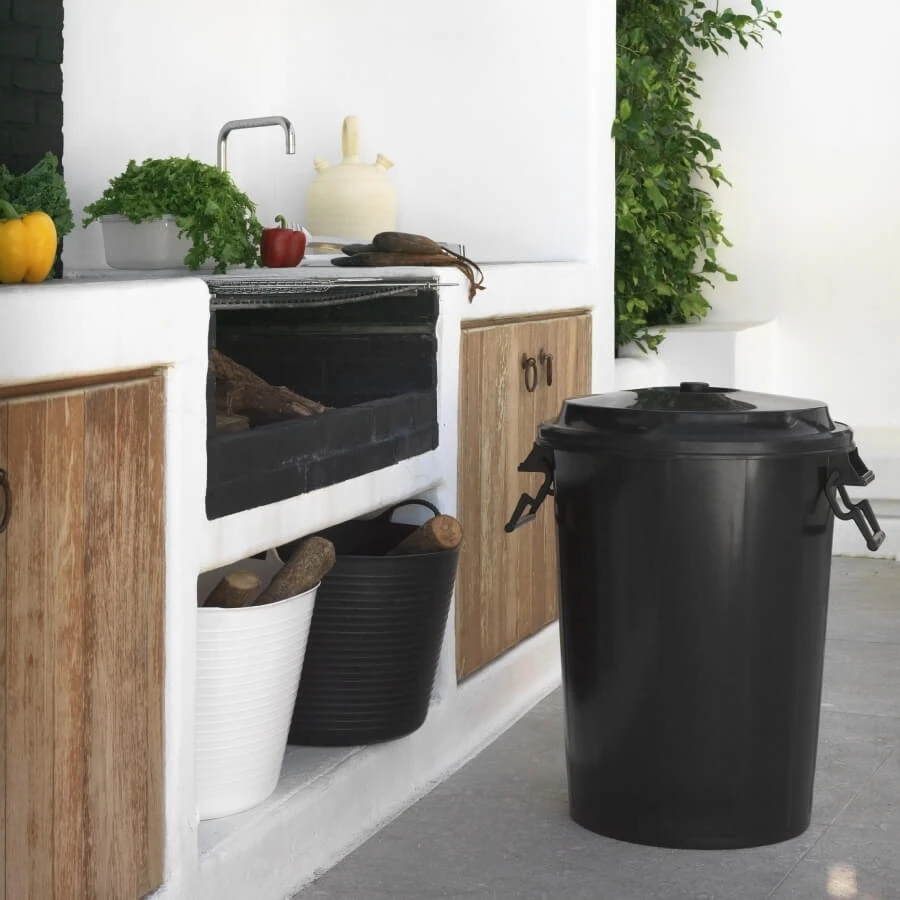 Mopatex Waste Bin 50L – plastikinė atliekų dėžė su arba be dangčio - be dangčio