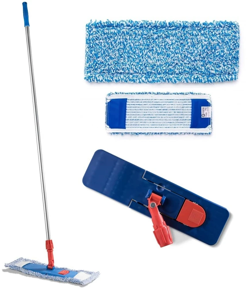 Mopptex Grindų plovimo šluota MAGNET COLOR 40/50 cm su kotu ir šluoste - Žalia - 50cm