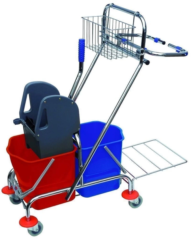 Multi Trolley universalus valytojos vežimėlis 2x15L