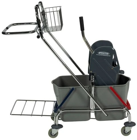 Sprintus Chrom Pro universalus valytojos vežimėlis 2x17L