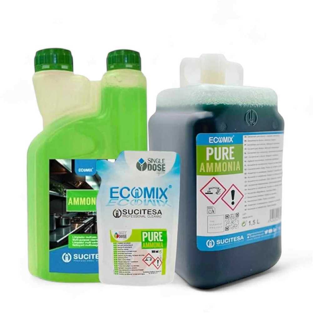 Sucitesa Ecomix Pure Ammonia valiklis su amoniaku purvo plovimui (koncentratas) - 1 MINI + DOSE buteliukas