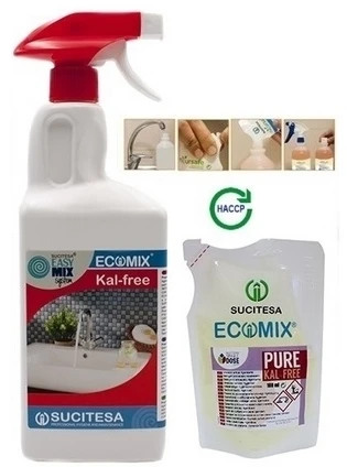 Sucitesa Ecomix Pure Kal-Free higieniškas nukalkintojas (koncentratas) - 12vnt. MINI + ERGO buteliukas NEMOKAMAI
