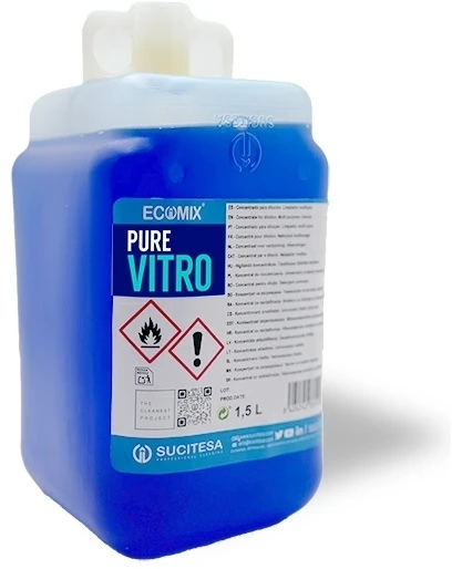 Sucitesa Ecomix Pure Vitro stiklo valiklis (koncentratas) - 12vnt. MINI + ERGO buteliukas NEMOKAMAI