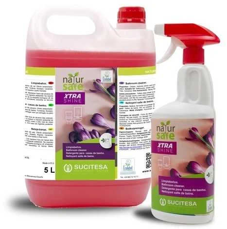 Sucitesa Natursafe Xtra Shine ekologiškas vonios kambario valiklis - 5L