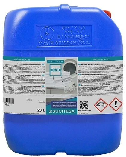Sucitesa Emulgen Biomatic - skalbimo skystis su enzimais (aukštos kokybės) - 10L SGS