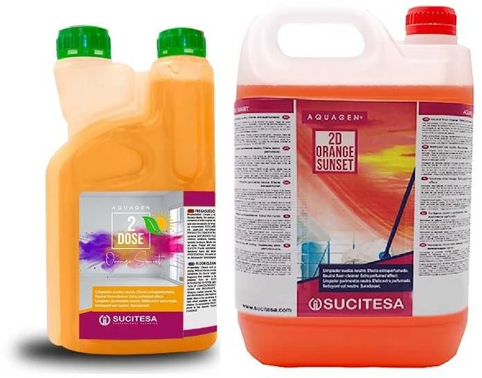 Sucitesa Aquagen 2D Oranžinis Sunset extra kvapnus ploviklis (2in1) - 5L