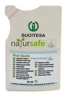 Sucitesa Natursafe Plus Quick ekologiškas universalus valiklis (koncentratas) - 16vnt. MINI + ERGO buteliukas NEMOKAMAI