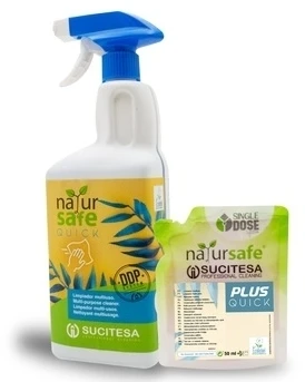 Sucitesa Natursafe Plus Quick ekologiškas universalus valiklis (koncentratas) - 16vnt. MINI + ERGO buteliukas NEMOKAMAI