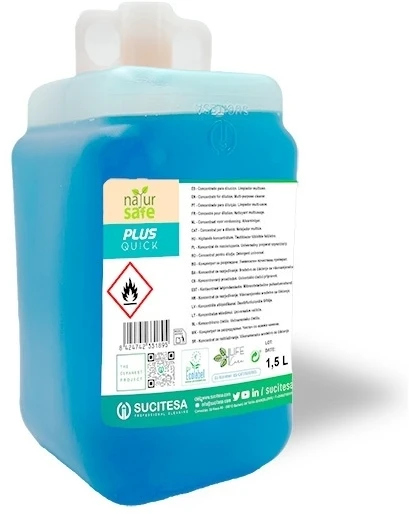 Sucitesa Natursafe Plus Quick ekologiškas universalus valiklis (koncentratas) - 16vnt. MINI + ERGO buteliukas NEMOKAMAI