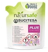 Sucitesa Natursafe Plus Shine ekologiškas vonios kambario valiklis (koncentratas) - 16vnt. MINI + ERGO buteliukas NEMOKAMAI