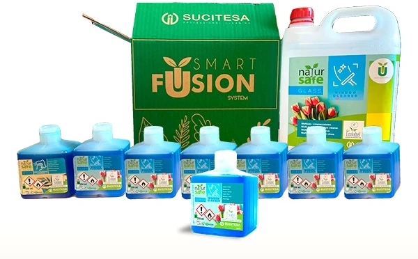 Sucitesa Natursafe Plus Smart Fusion Glass ekologiškas stiklo valiklis (koncentratas) - 250ml kapsulė