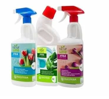 Sucitesa Natursafe Xtra Bathroom ekologiškų valiklių rinkinys voniai (3vnt.)