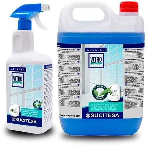 Sucitesa Aquagen Vitro Power stiklo valiklis (veganiškas) - 1L