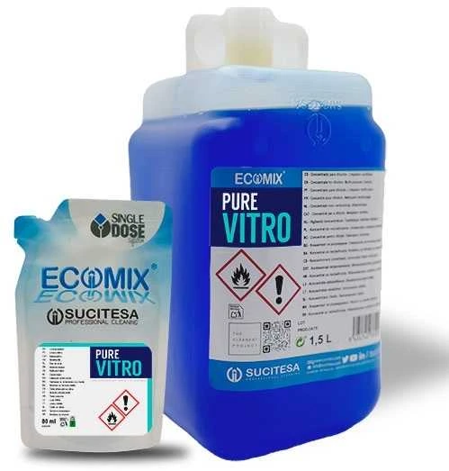 Sucitesa Ecomix Pure Vitro stiklo valiklis (koncentratas) - 1 MINI pakuotė (gaunasi 1L valiklio)