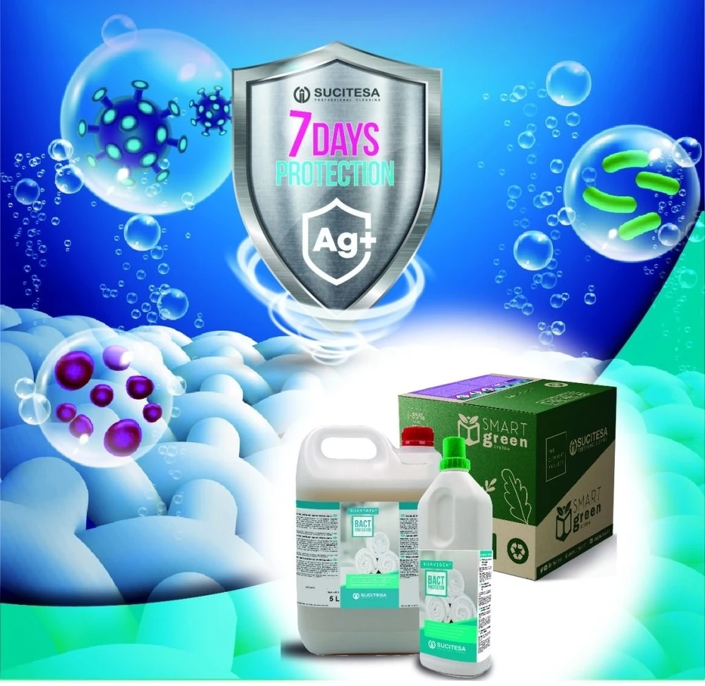 Sucitesa Suavigen Bact Protector - antimikrobinis minkštiklis - 1L