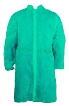 Vienkartinis chalatas PP su lipdukais 25g, žalias - XXXL