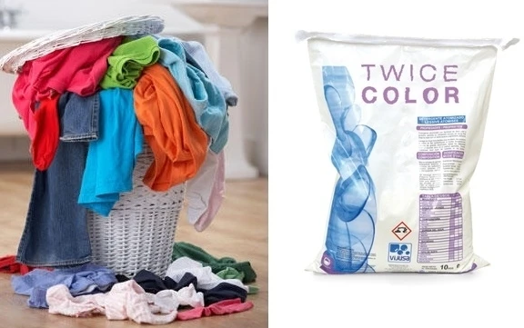 Vijusa Twice Color aukštos kokybės skalbimo milteliai spalvotiems audiniams 25Kg