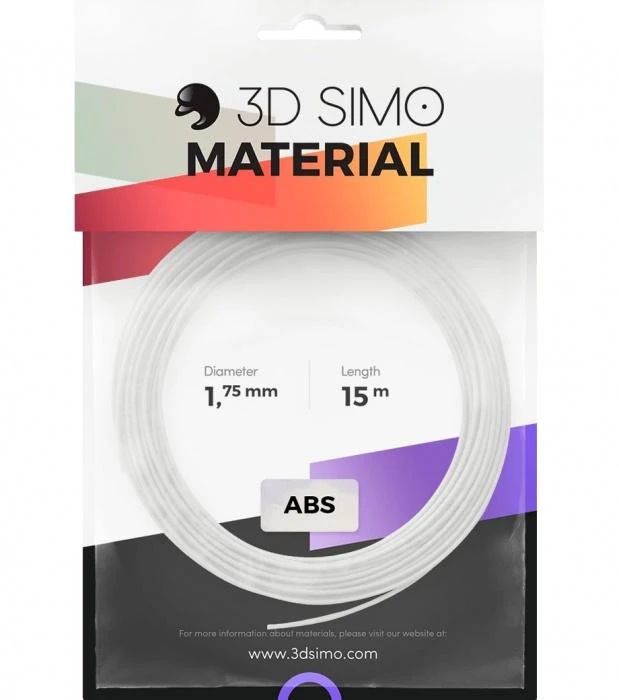 3DSimo Filament ABS Rinkinys kolorów - oranžinė, juoda, balta (G3D3009)